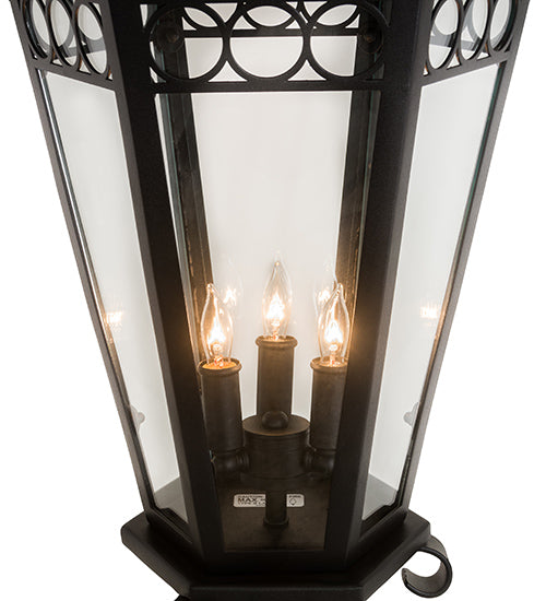 14" Wide Yorkshire Lantern Post Mount