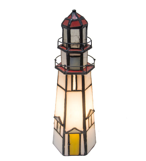 9"H The Lighthouse On Marble Head Accent Lamp