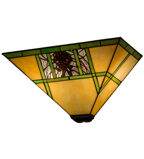 14"W Pinecone Ridge Wall Sconce