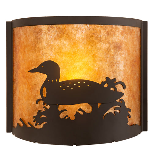 11" Wide Loon Left Wall Sconce