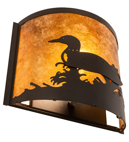 11" Wide Loon Left Wall Sconce