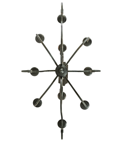 48" Long Clifton Oval 10 Light Chandelier