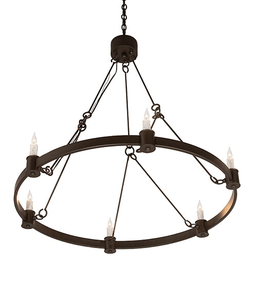 36" Wide Kenosha 6 Light Chandelier