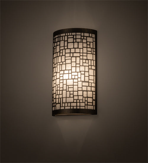 10" Wide Cilindro Deco Wall Sconce