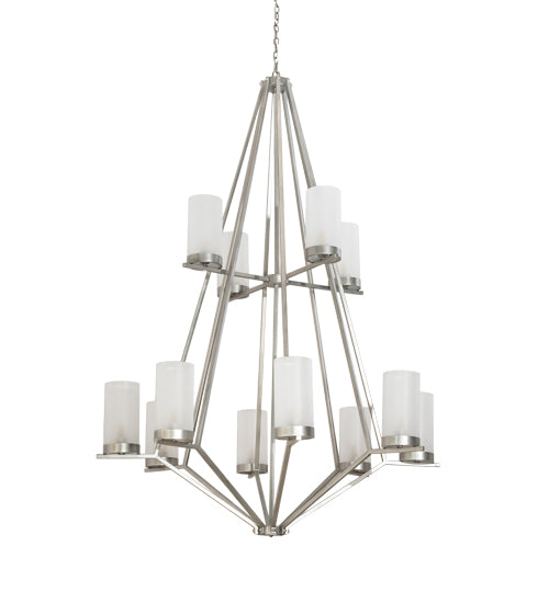 60" Wide Galen 12 Light Two Tier Chandelier