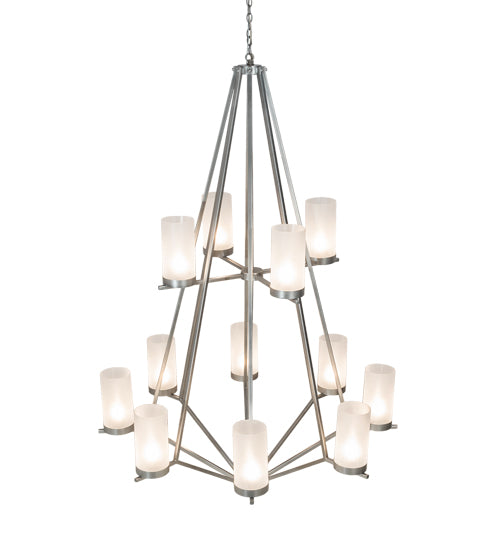 60" Wide Galen 12 Light Two Tier Chandelier