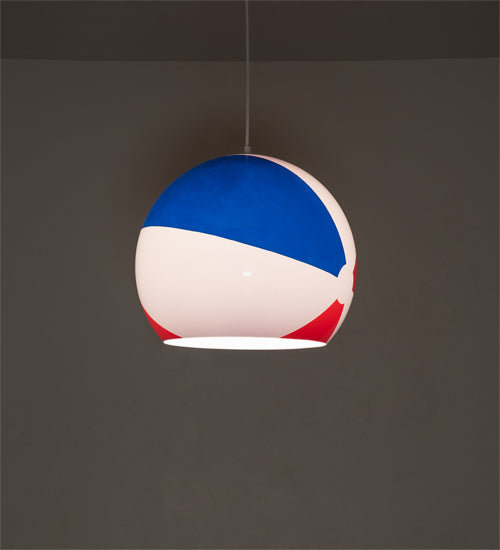 18" Wide Beach Ball Pendant