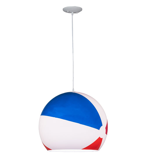 18" Wide Beach Ball Pendant