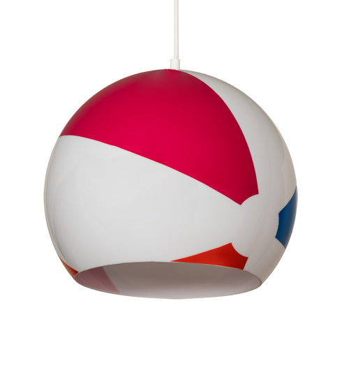 12" Wide Beach Ball Pendant