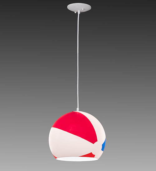 12" Wide Beach Ball Pendant