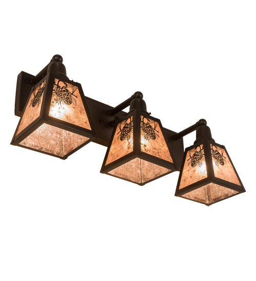 27" Wide Pinecone Vanity Light