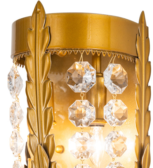 6" Wide Chrisanne Crystal Wall Sconce