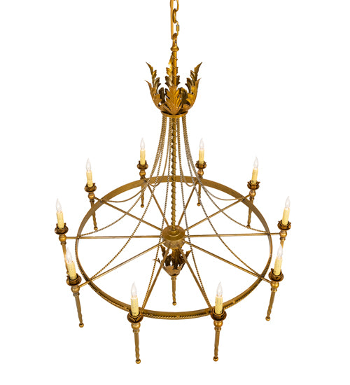 36" Wide Amaury 10 Light Chandelier