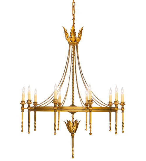 36" Wide Amaury 10 Light Chandelier