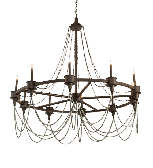 60" Wide Marcie 10 Light Chandelier