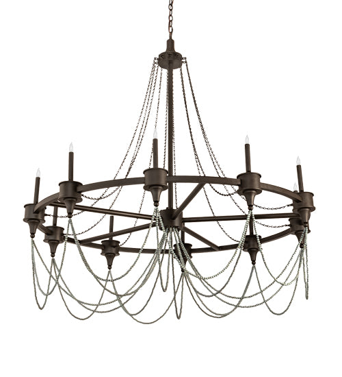 60" Wide Marcie 10 Light Chandelier