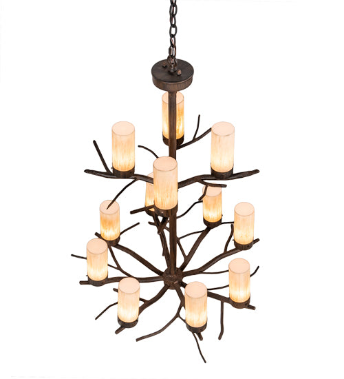 30" Wide Winter Solstice 12 Light Chandelier