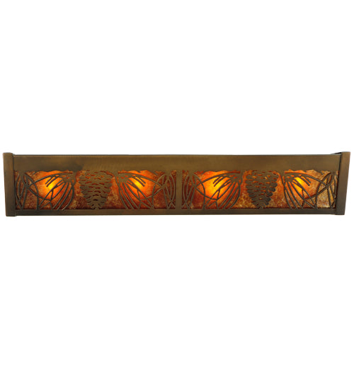 24" Wide Pinecone Inverted Vanity Light