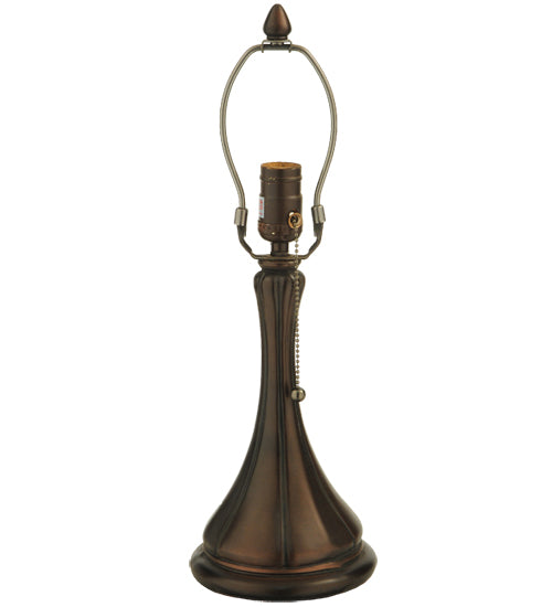 18" High Poinsettia Fluted Accent Lamp