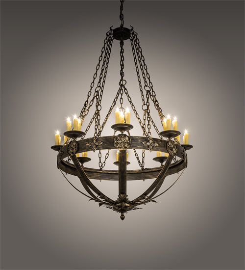 60" Wide Neapolis 24 Light Chandelier