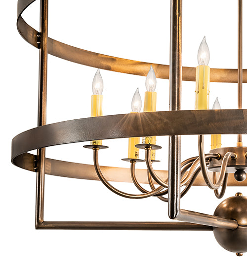 36" Wide Aldari 12 Light Chandelier