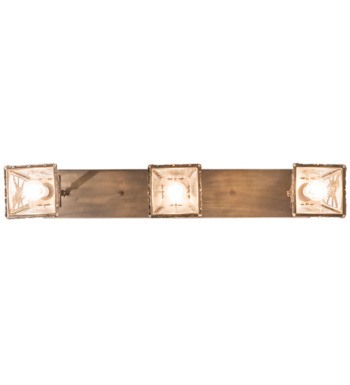 38" Long Whispering Pines 3 Light Pendant