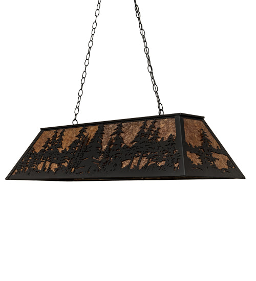 48" Long Tall Pines Oblong Pendant