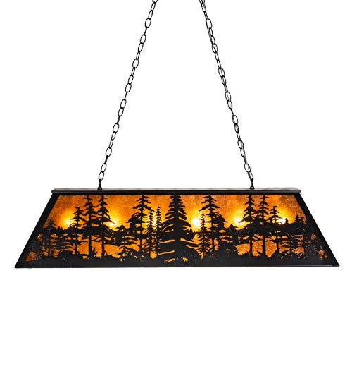 48" Long Tall Pines Oblong Pendant