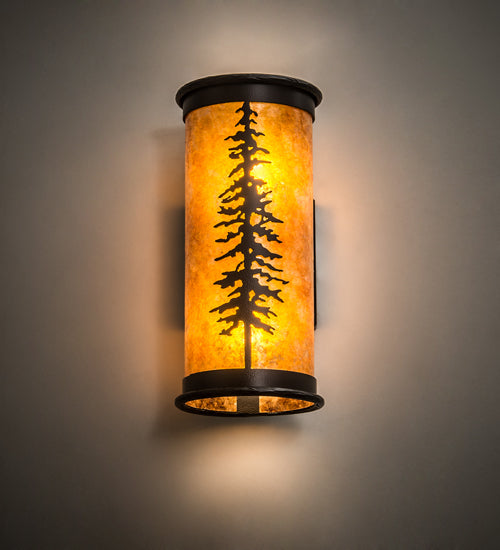 6" Wide Tall Pines Wall Sconce