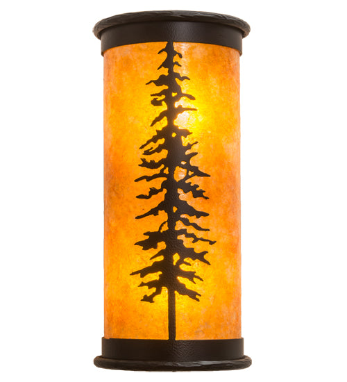 6" Wide Tall Pines Wall Sconce