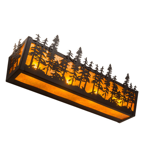 24" Wide Tall Pines Vanity Light