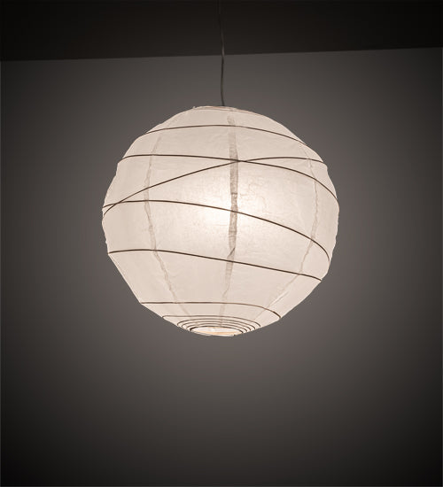 19" Wide Papier Lantern Pendant