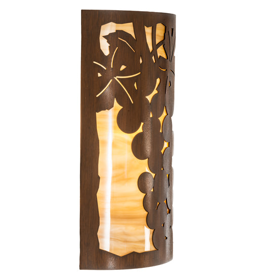 8" Wide Grape Ivy Wall Sconce