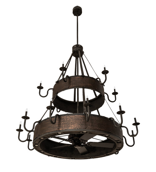 74" Wide Costello 18 Light Two Tier Chandel-Air