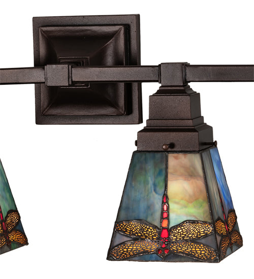 37" Wide Prairie Dragonfly 4 Light Vanity Light