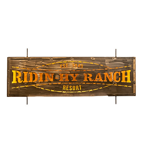 79" Wide Ridin Hy Personalized Sign