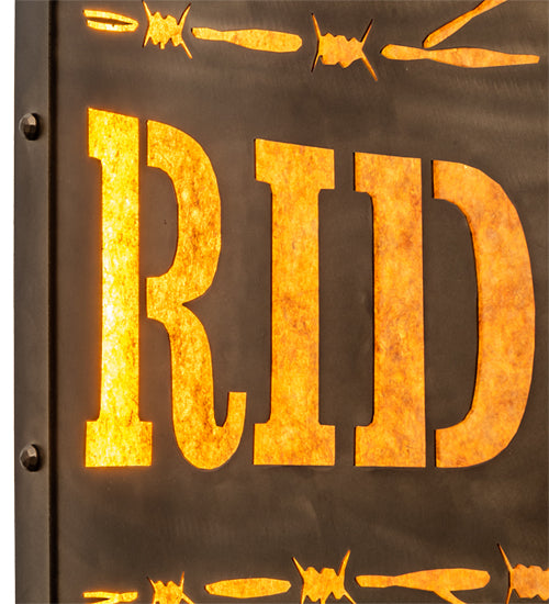 79" Wide Ridin Hy Personalized Sign