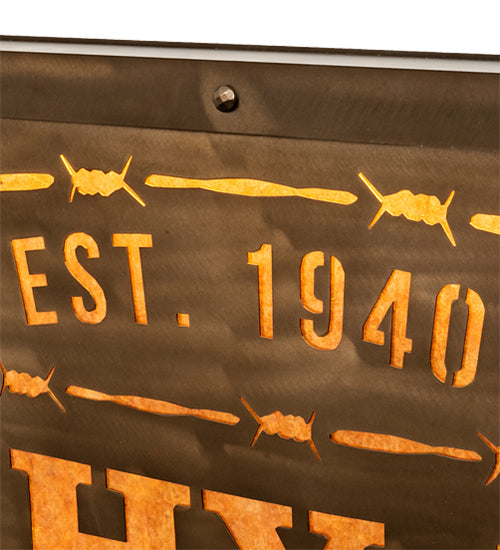 79" Wide Ridin Hy Personalized Sign