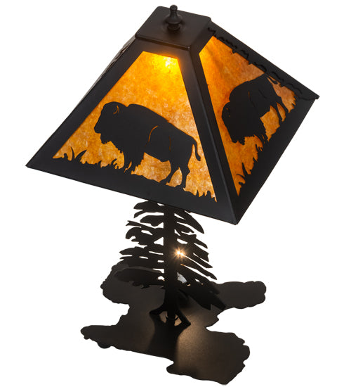 21" High Buffalo W/Lighted Base Table Lamp