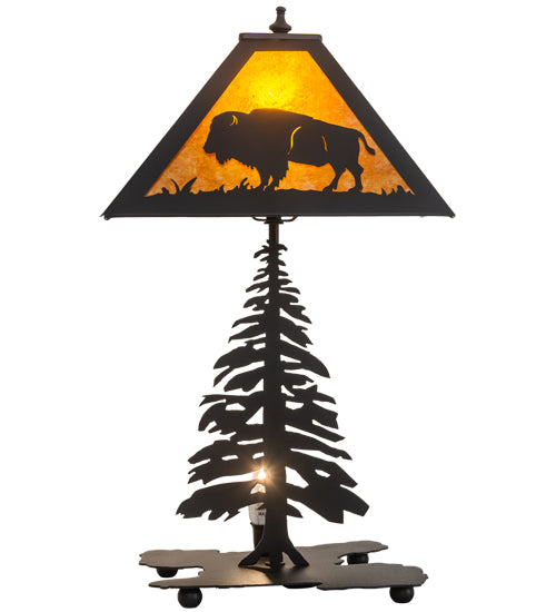 21" High Buffalo W/Lighted Base Table Lamp