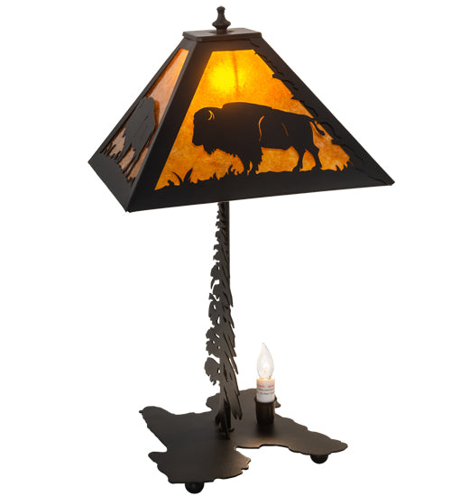 21" High Buffalo W/Lighted Base Table Lamp