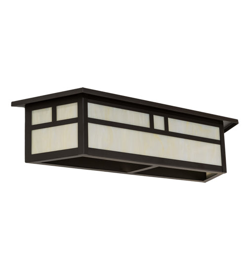 28" Wide Hyde Park Double Bar Mission Vanity Light