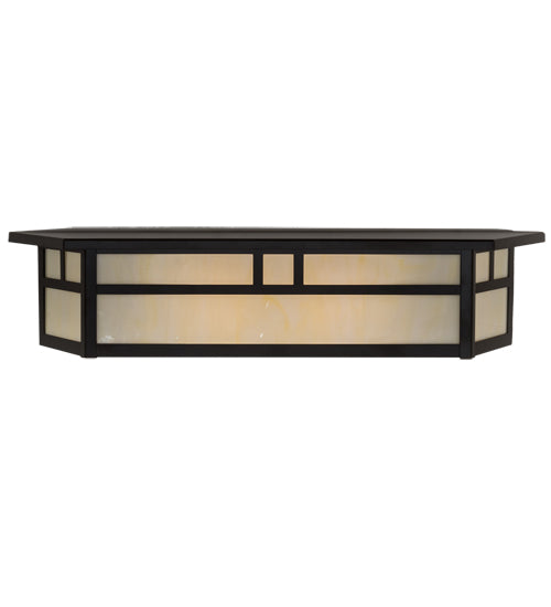 28" Wide Hyde Park Double Bar Mission Vanity Light