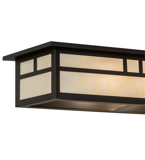 28" Wide Hyde Park Double Bar Mission Vanity Light