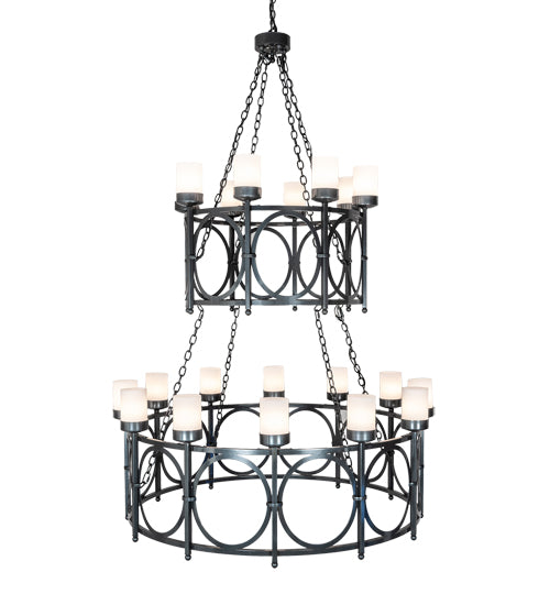 54" Wide Porta 20 Light Two Tier Chandelier