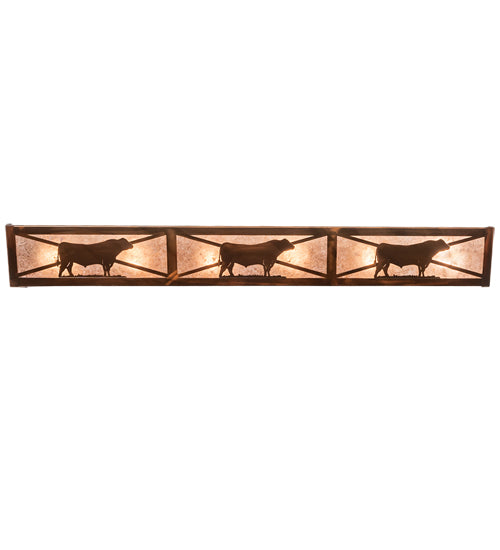 36" Wide Steer Vanity Light