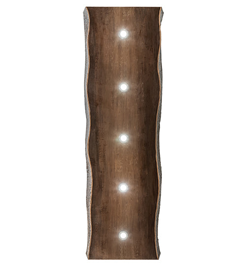 93" Long Live Edge Walnut Oblong Pendant