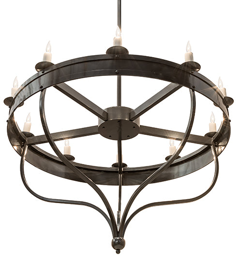 54" Wide Parnella 10 Light Chandelier