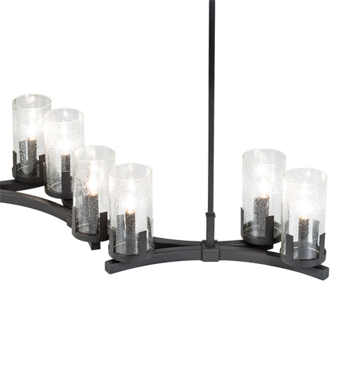 52" Long Cero 8 Light Oblong Chandelier