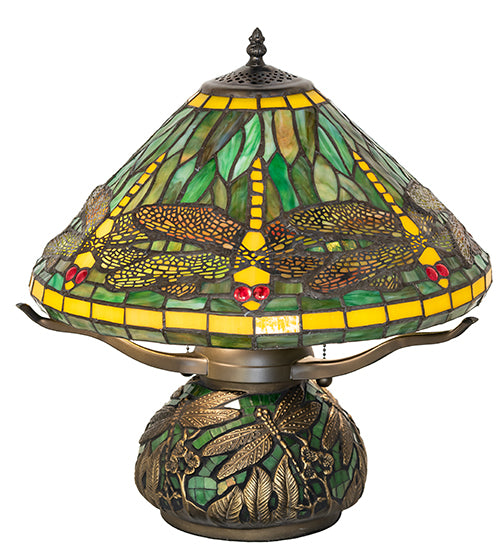 16" High Tiffany Dragonfly Table Lamp